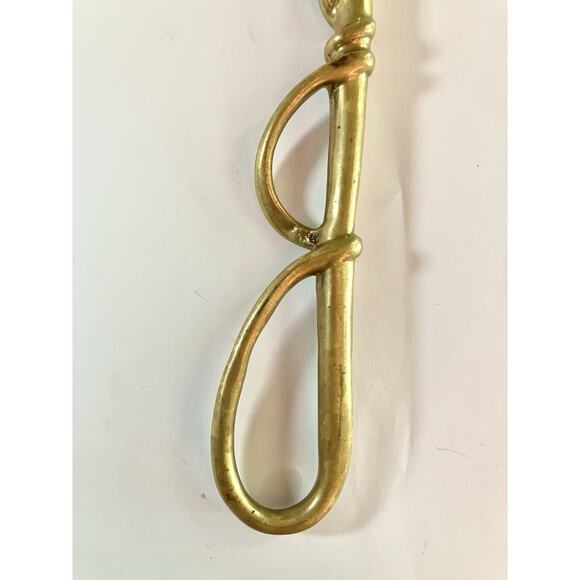 Vintage Solid Brass Magnifying Glass 13” Antique Victorian Lorgnette Spectacle - Picture 5 of 5